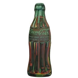 Coca Cola Vintage Tin Bottle Shaped Storage - 2003
